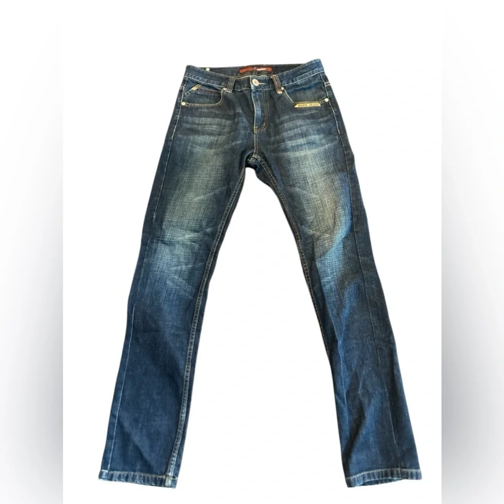 BSB2 Men's Straight Jeans Size 32 x33‎ Faded Blue Wash Denim